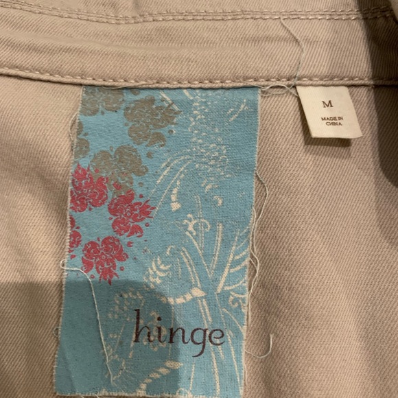 Hinge blazer jacket in pale taupe size Medium. THIS LISTING IS FOR JACKET ONLY. - Picture 3 of 8